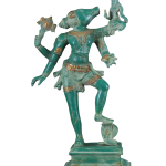 Green Vintage Brass Varaha Bhooma Devi 17 Inch - Earth Guardian Avatar | Jaipurio